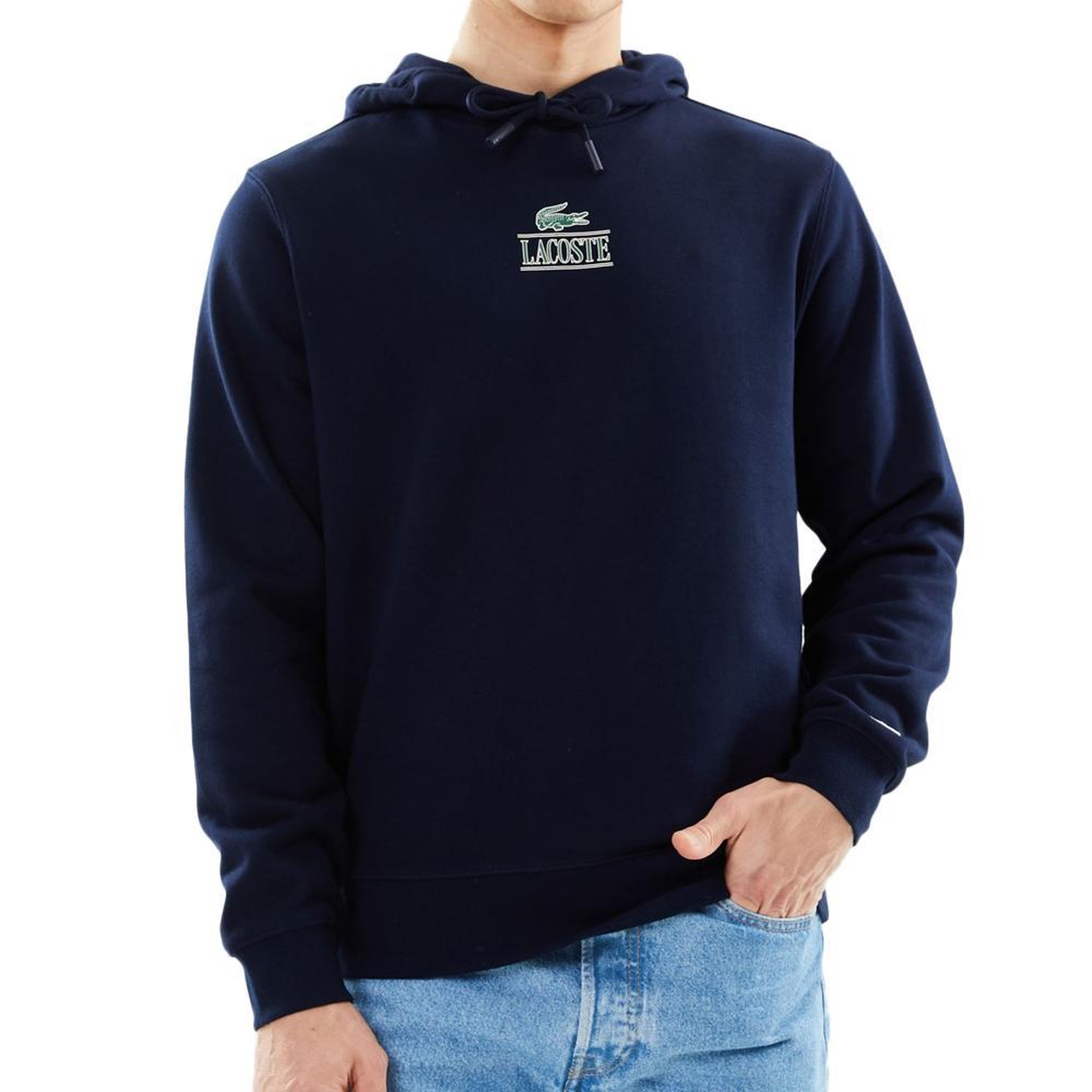 Lacoste Sweat à Capuche Marine Lacoste Homme SH5643-LIG. Coloris disponibles : Bleu