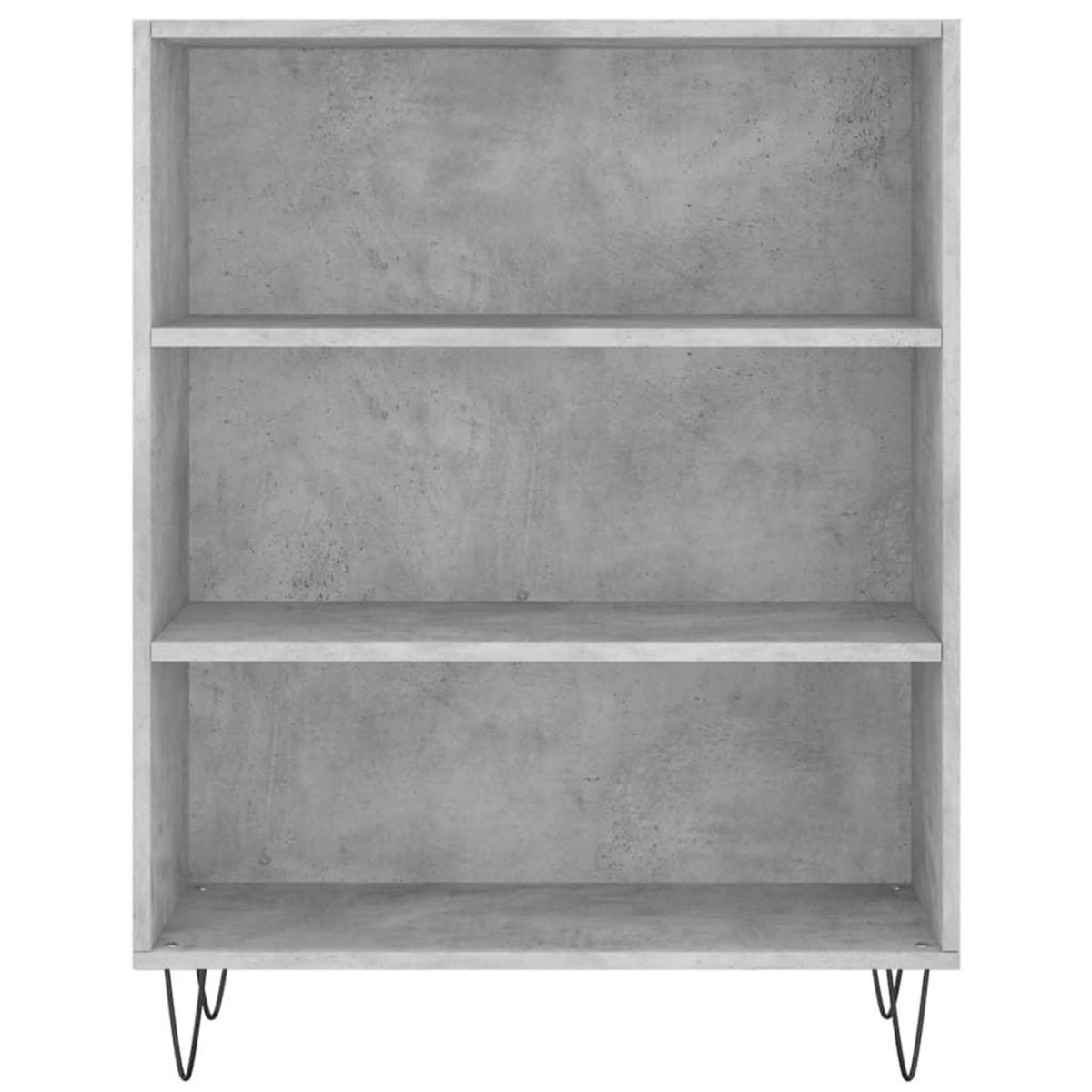VIDAXL Bibliotheque gris beton 69,5x32,5x90 cm bois d'ingenierie