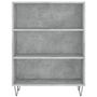 Voir la diapositive 4 : VIDAXL Bibliotheque gris beton 69,5x32,5x90 cm bois d'ingenierie