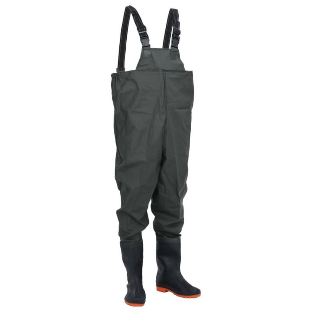 VIDAXL Cuissardes avec bottes vert foncé taille 41