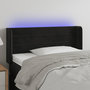 Voir la diapositive 1 : VIDAXL Tete de lit a LED Noir 83x16x78/88 cm Velours