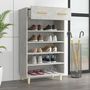 Voir la diapositive 3 : VIDAXL Armoire a chaussures Gris beton 60x35x105 cm Bois d'ingenierie