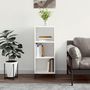 Voir la diapositive 1 : VIDAXL Buffet blanc 34,5x32,5x90 cm bois d'ingenierie