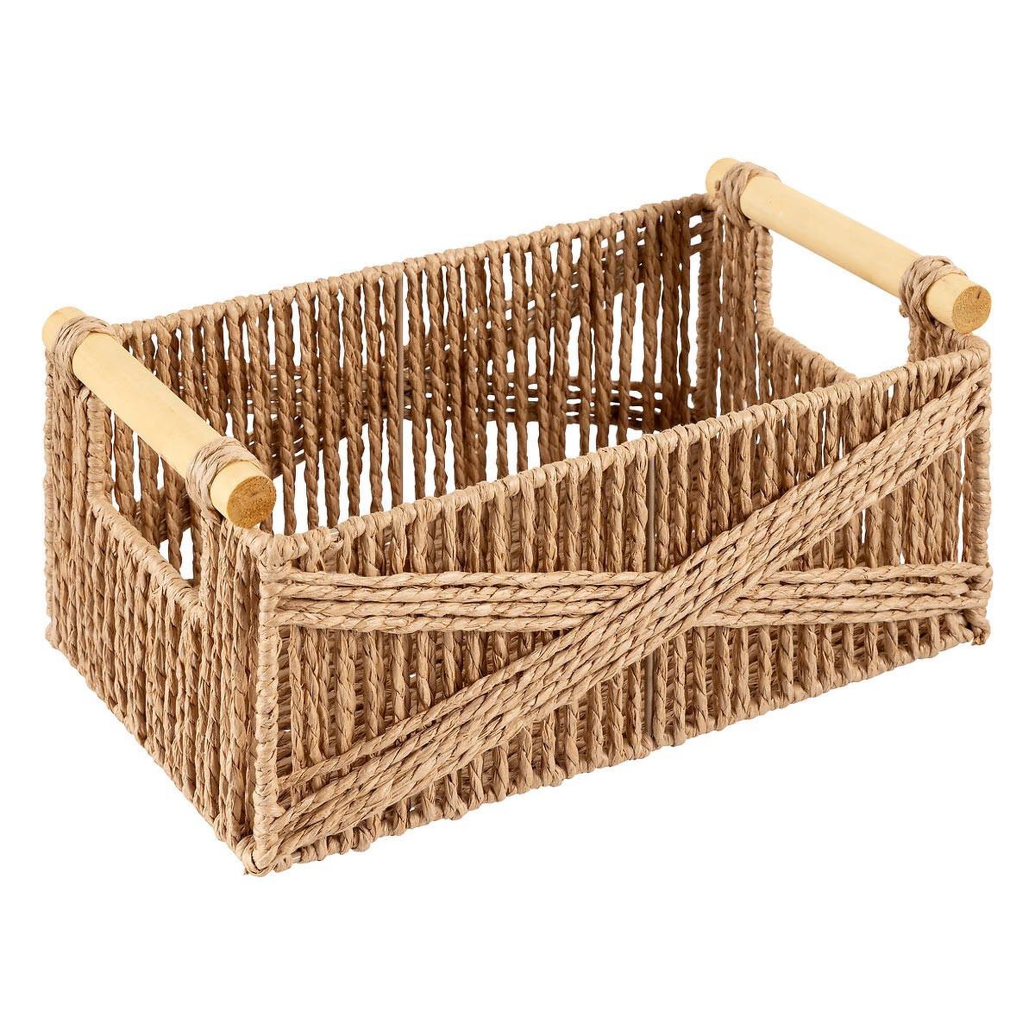 Voir la diapositive 3 : ATMOSPHERA Lot de 3 caisses déco  eugène  36cm naturel