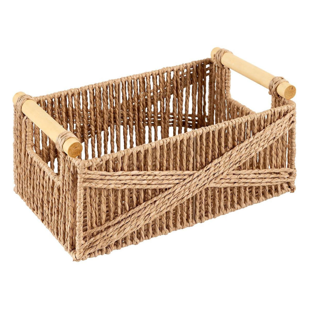 ATMOSPHERA Lot de 3 Caisses Déco  Eugène  36cm Naturel