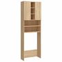 Voir la diapositive 2 : VIDAXL Meuble pour machine a laver Chene sonoma 64x25,5x190 cm