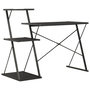 Voir la diapositive 4 : VIDAXL Bureau avec etagere Noir 116x50x93 cm