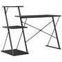 Voir la diapositive 4 : VIDAXL Bureau avec etagere Noir 116x50x93 cm