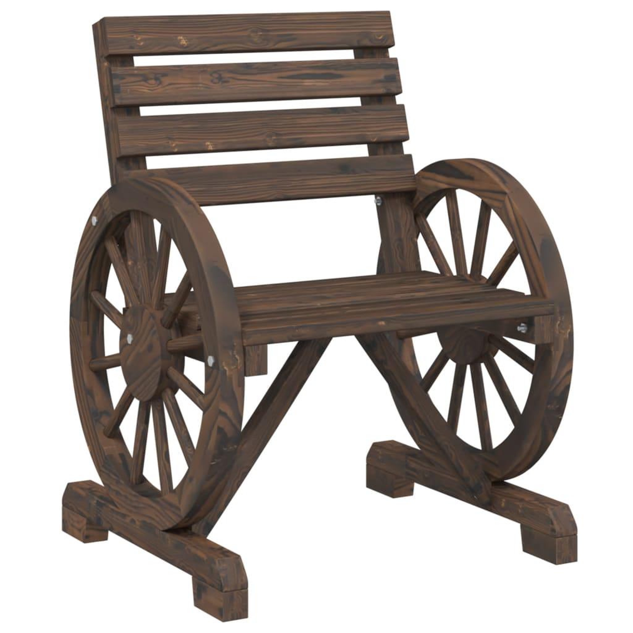 Voir la diapositive 4 : VIDAXL Chaises de jardin lot de 2 58x58x78,5 cm bois de sapin massif