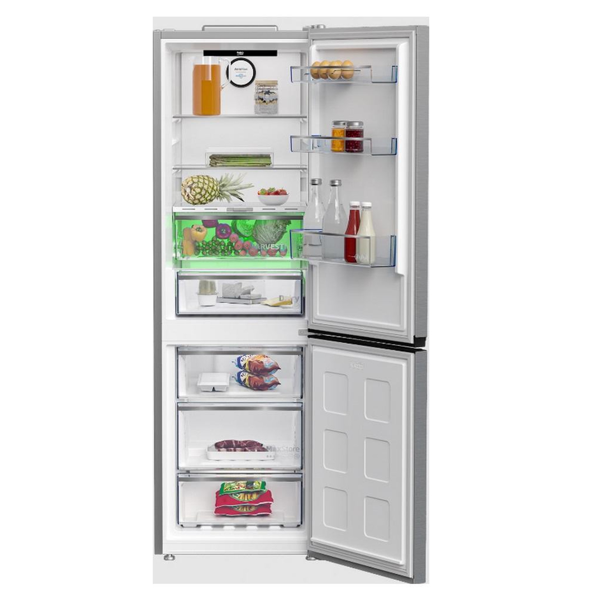 Voir la diapositive 6 : Beko Réfrigérateur combiné 60cm 360l nofrost - B5RCNE365LXB