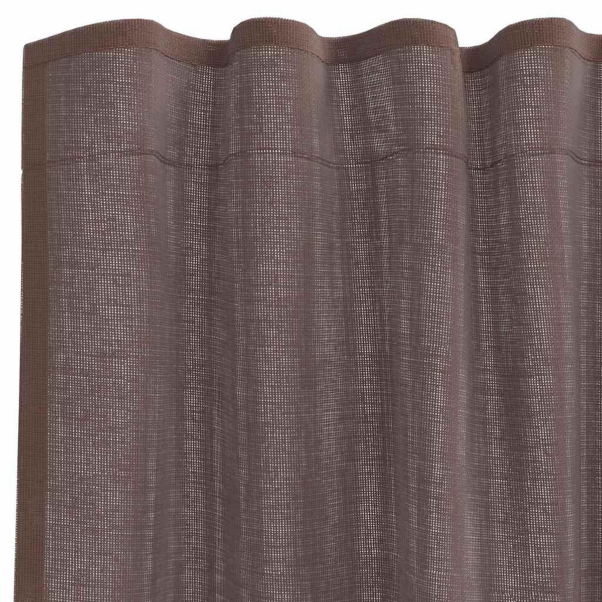 VIDAXL Rideaux en voile avec passants 2 pcs marron