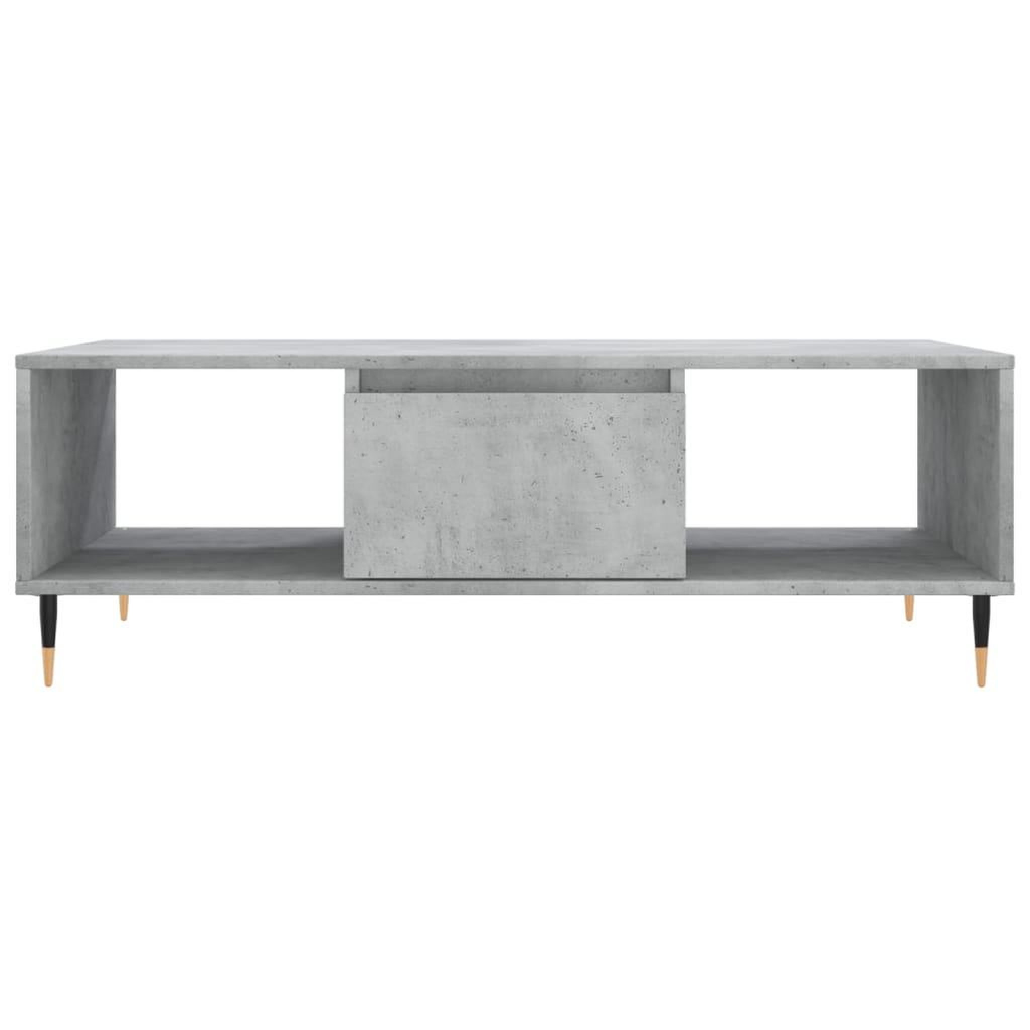 Voir la diapositive 5 : VIDAXL Table basse gris beton 104x60x35 cm bois d'ingenierie