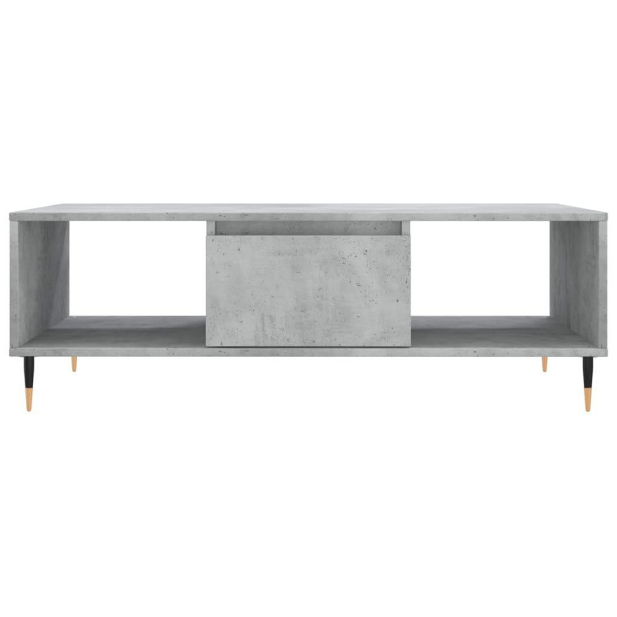 VIDAXL Table basse gris beton 104x60x35 cm bois d'ingenierie