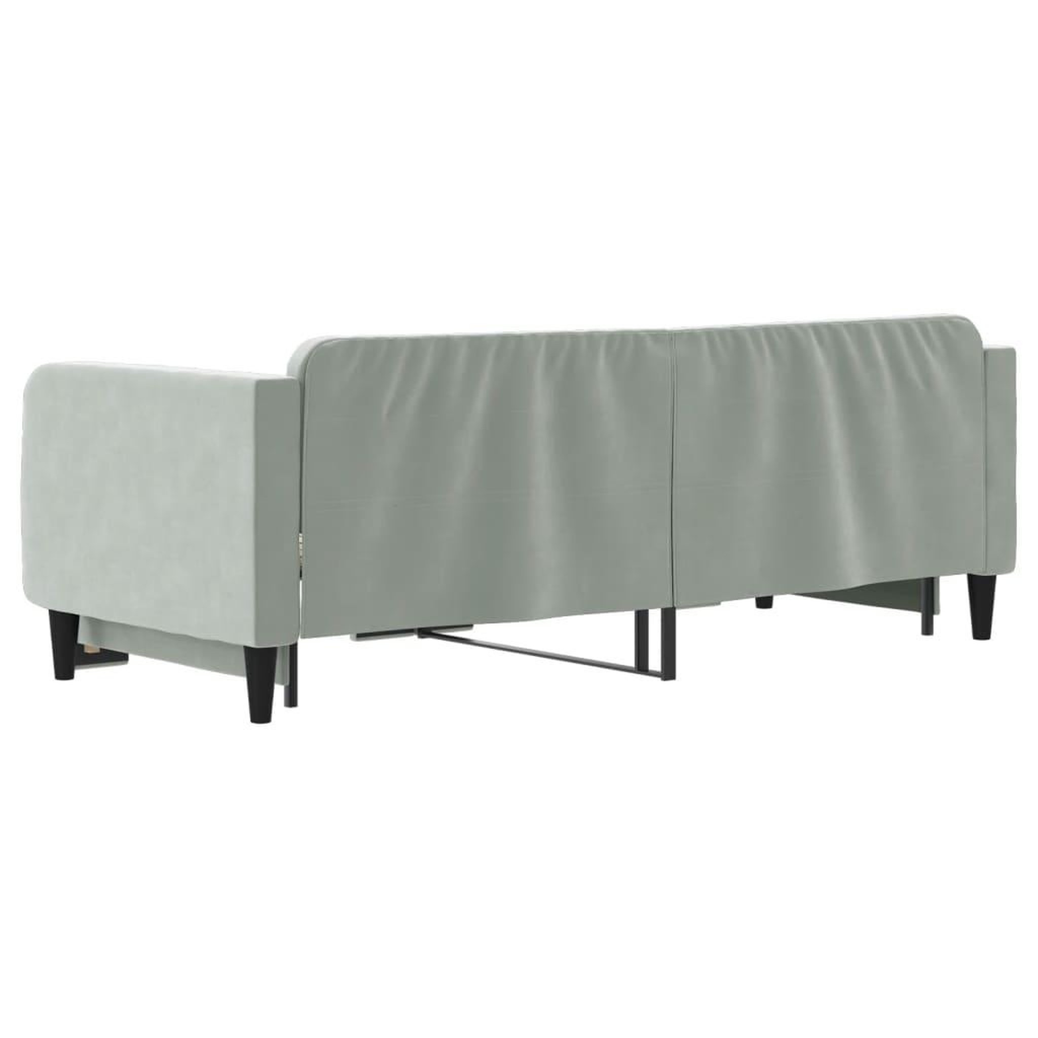 Voir la diapositive 5 : VIDAXL Lit de jour avec gigogne sans matelas gris clair 90x200 cm