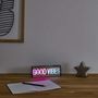 Voir la diapositive 6 : Paris Prix Lampe LED Effet Néon  Good Vibes  22cm Multicolore
