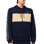 Lacoste Sweat Marine/Beige Homme Lacoste SH1416. Coloris disponibles : Bleu