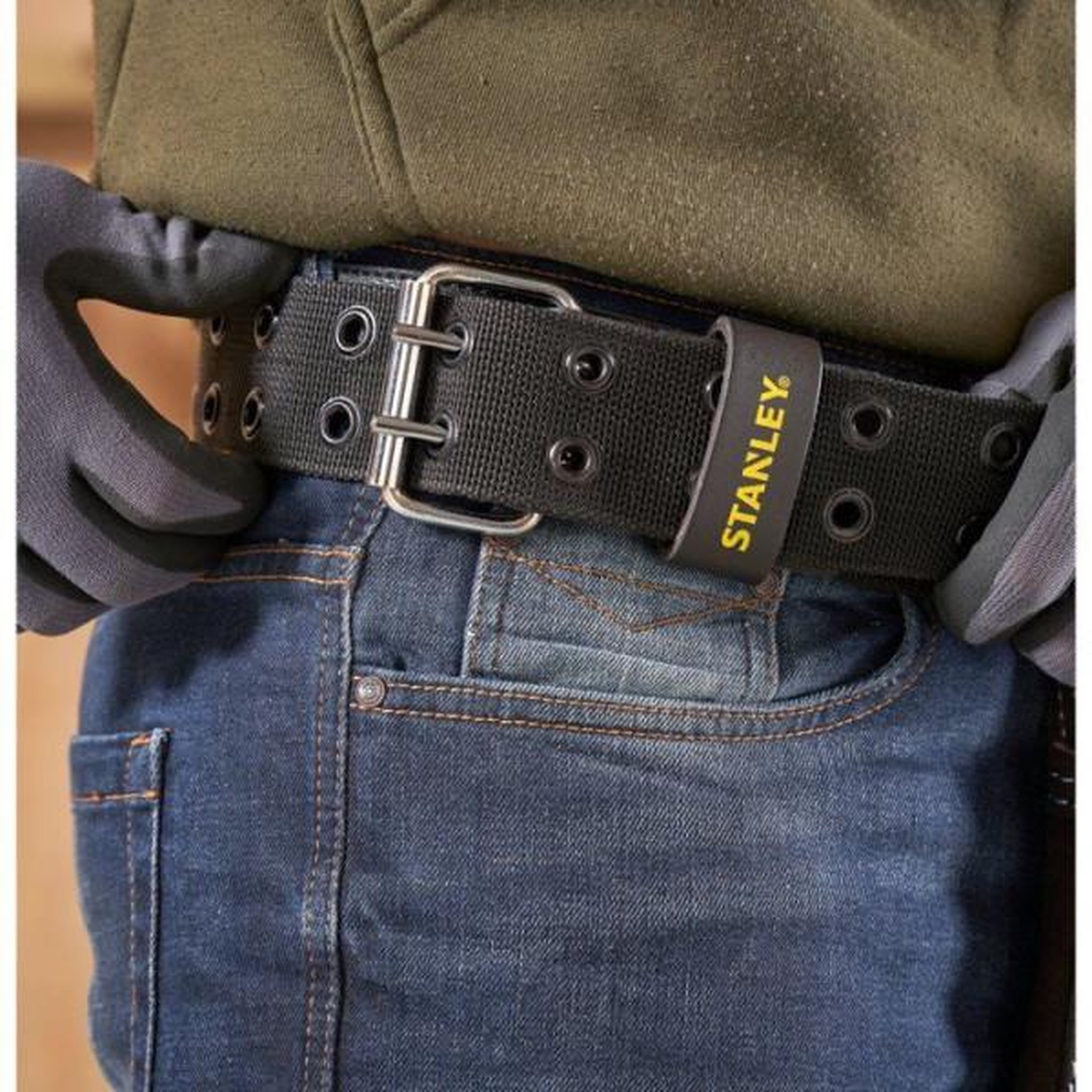 Voir la diapositive 5 : Stanley Ceinture porte-outils cuir - marron