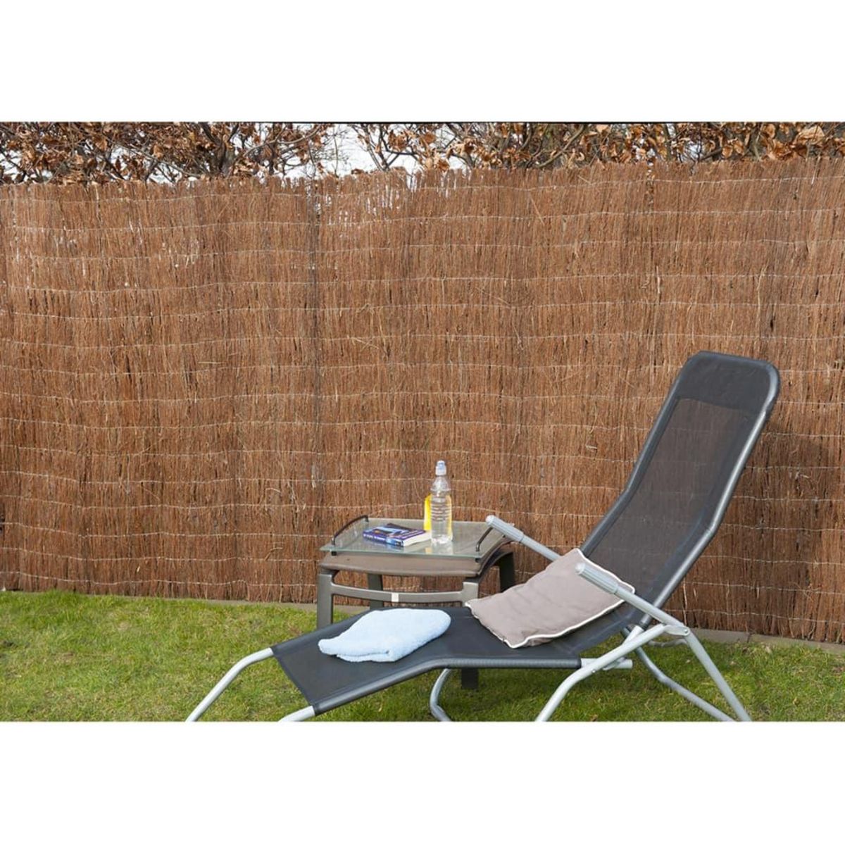 NATURE Nature Paravents de jardin 2 pcs Bruyere 1 x 5 m 1 cm d'epaisseur