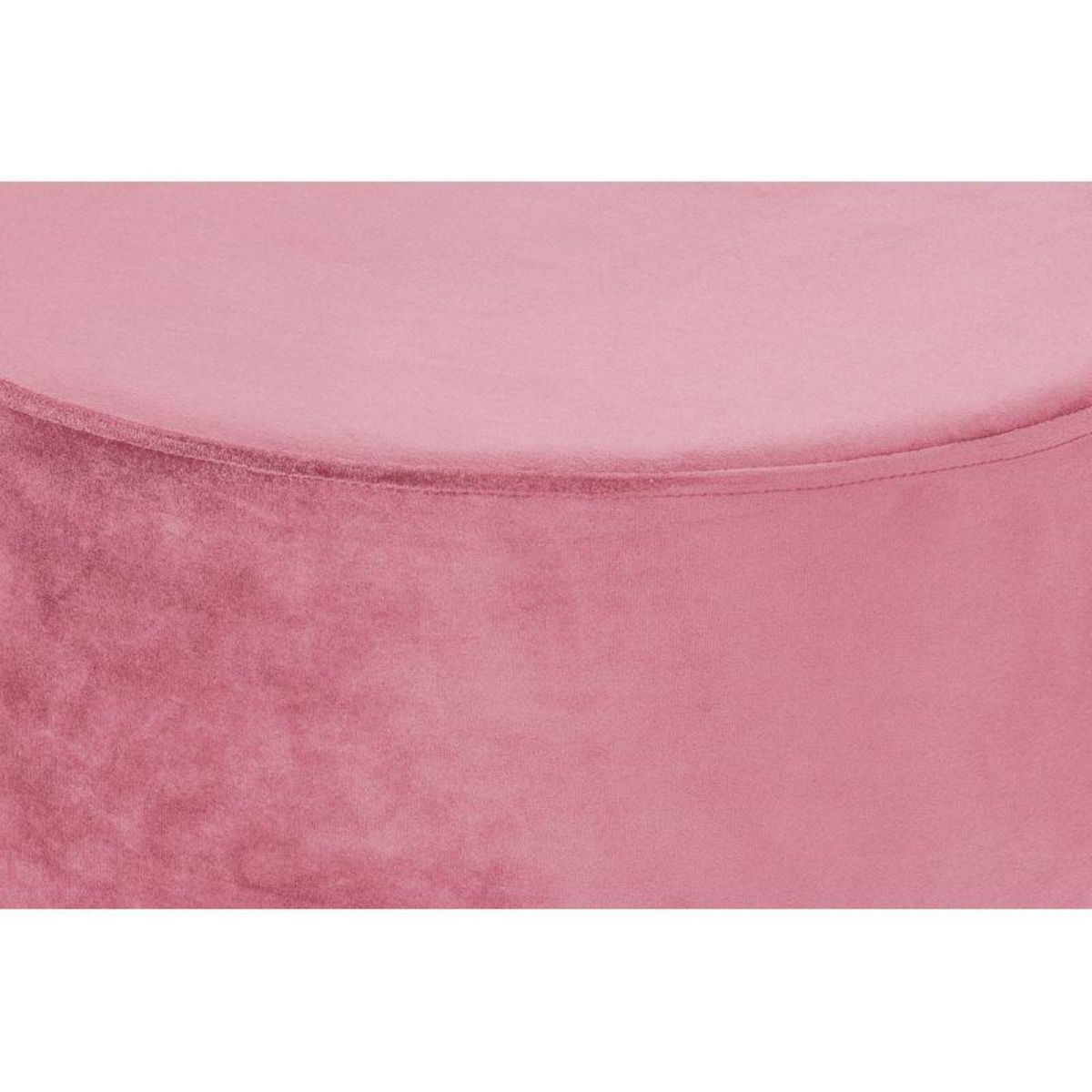 Paris Prix Pouf Rond Déco  Nano  55cm Rose Foncé