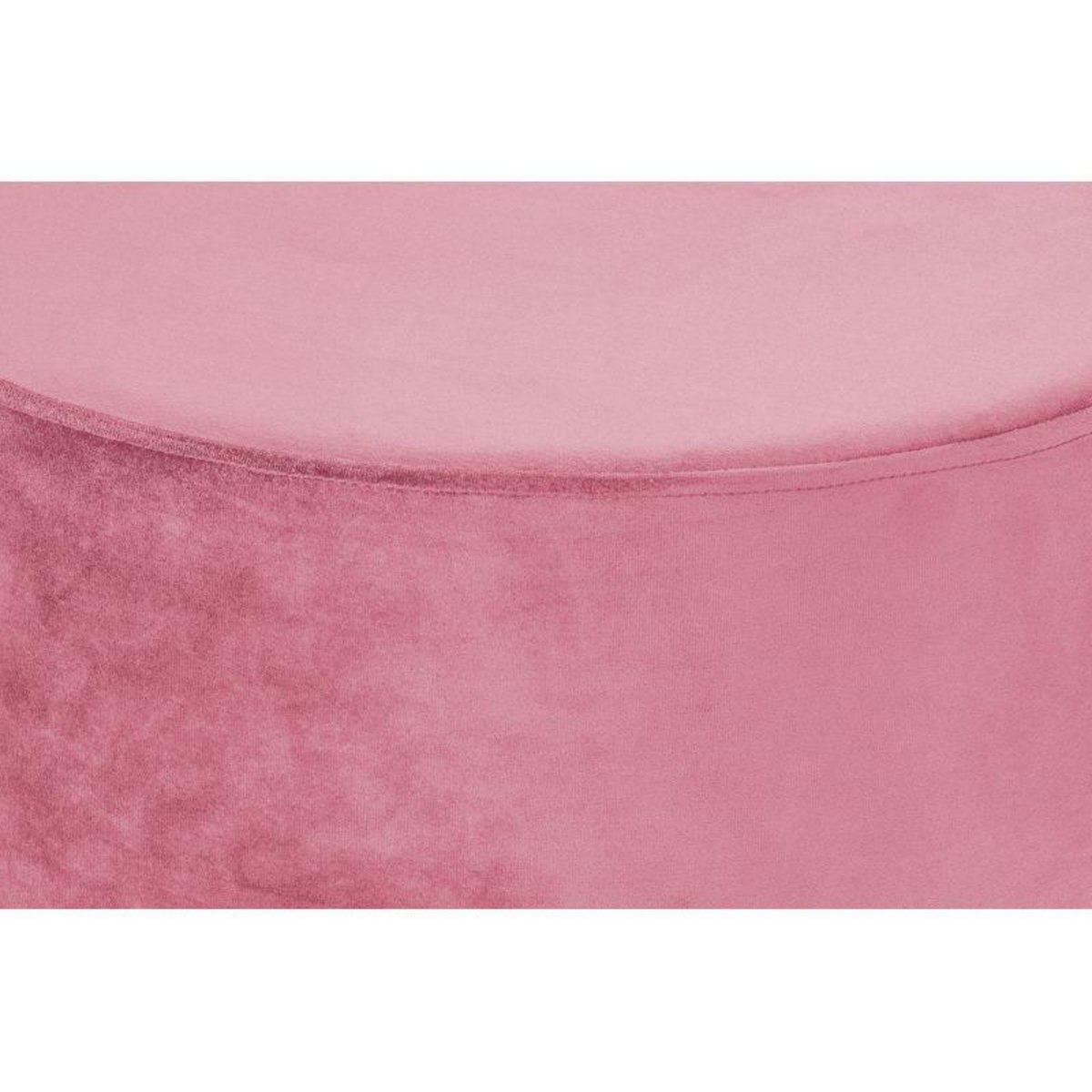 Paris Prix Pouf Rond Déco  Nano  55cm Rose Foncé