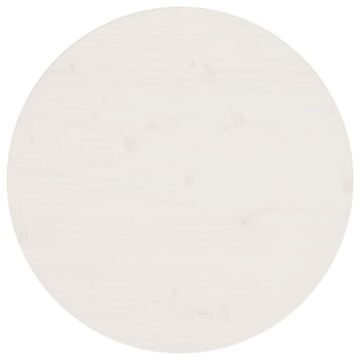 VIDAXL Dessus de table Blanc Ø60x2,5 cm Bois de pin massif