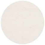 VIDAXL Dessus de table Blanc Ø60x2,5 cm Bois de pin massif