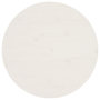 Voir la diapositive 1 : VIDAXL Dessus de table Blanc Ø60x2,5 cm Bois de pin massif