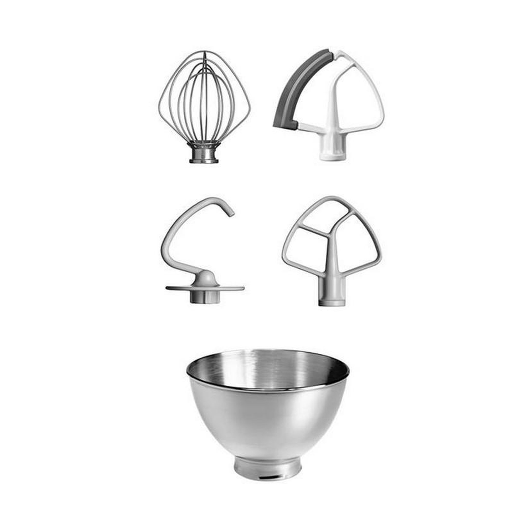 Voir la diapositive 2 : KitchenAid Robot pâtissier multifonction à tête inclinable 4,8l 300w crème - 5ksm175pseac