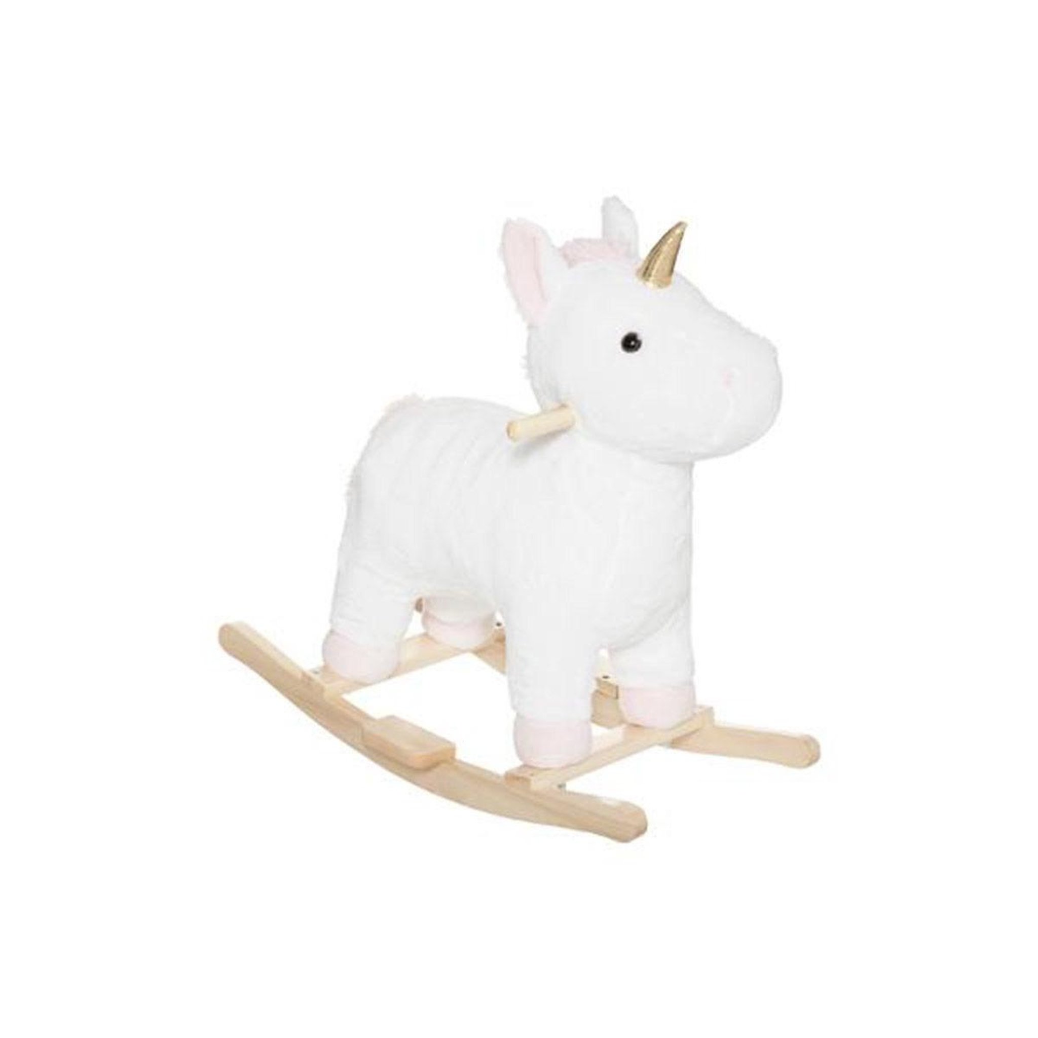 Voir la diapositive 1 : Atmosphera Kids Fauteuil à bascule enfant  licorne  64cm blanc