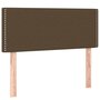 Voir la diapositive 4 : VIDAXL Tete de lit a LED Marron Fonce 80x5x78/88 cm Tissu