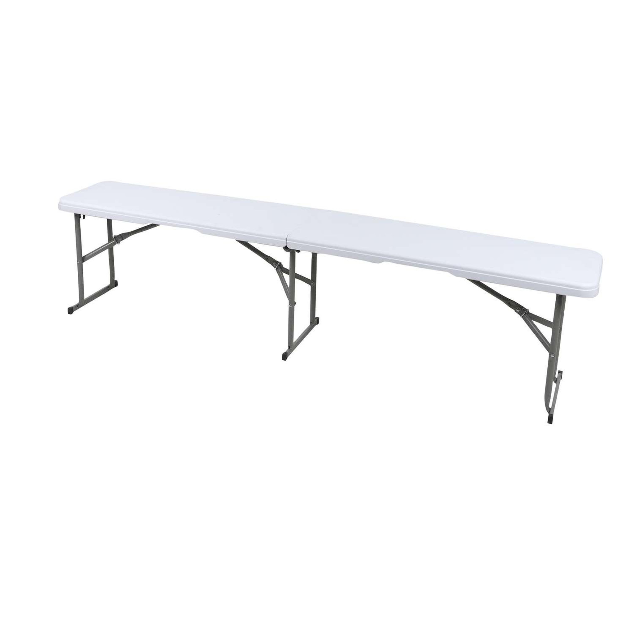 Voir la diapositive 1 : SUNNYDAYS Banc de réception pliable pour 3 à 4 personnes - Blanc