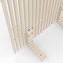 Voir la diapositive 6 : ID MARKET Paravent extérieur ajouré claustra décoratif 80 x 150 cm persiennes verticales métal beige