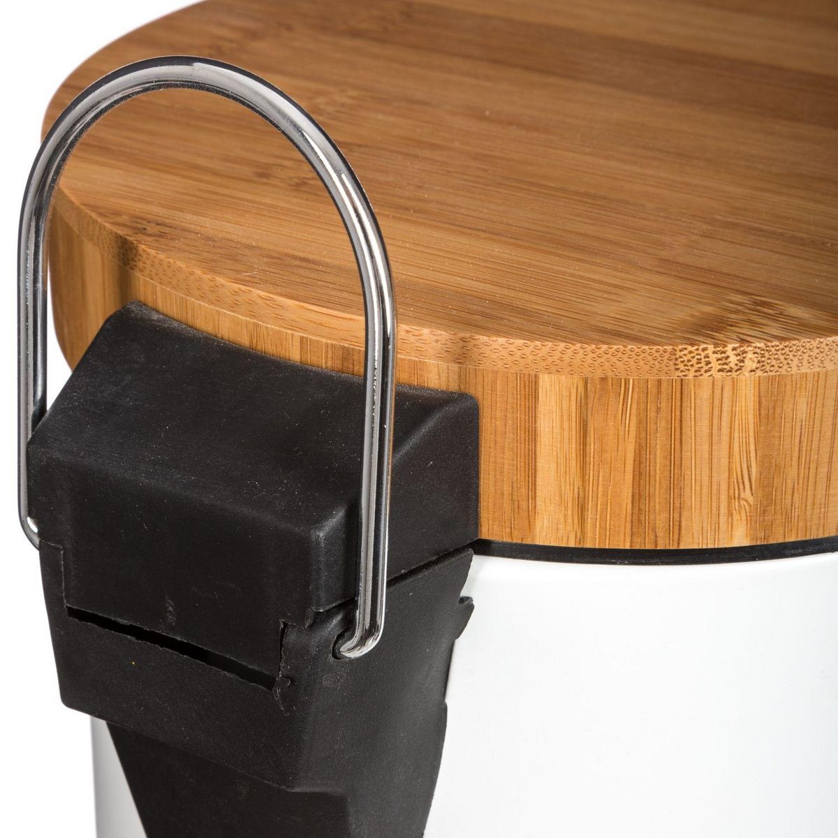 ATMOSPHERA Poubelle à pédale en bambou Natureo - 3 L