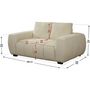 Voir la diapositive 3 : Habitat et Jardin Canapé en tissu chenille  Cambon  - 2 places - Beige