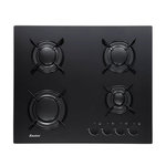 Sauter Table de cuisson gaz 60cm 4 feux noir - SPG3465B