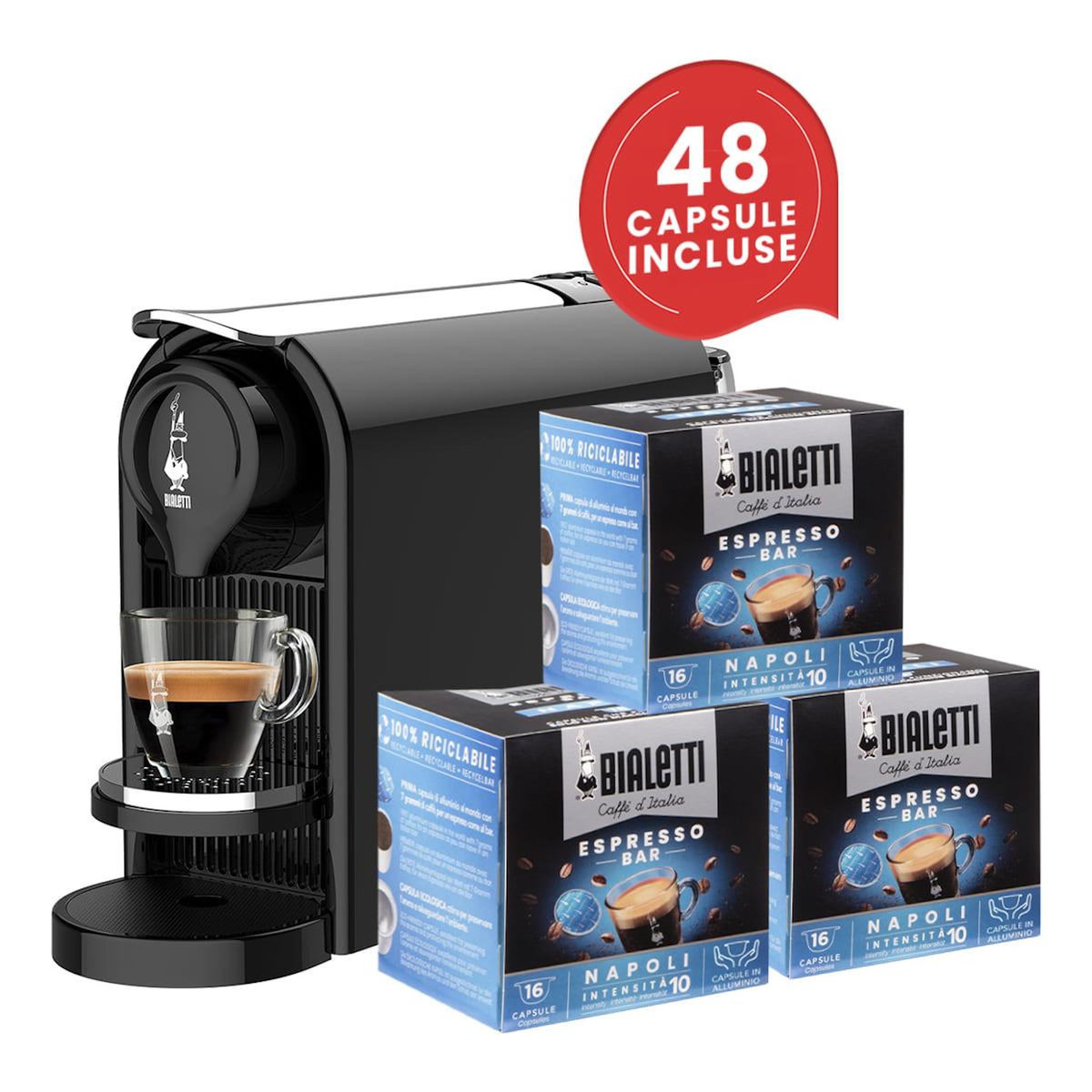 BIALETTI Bialetti Gioia Plus Semi-automatique Cafetière à dosette 0,5 L