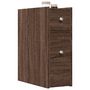 Voir la diapositive 1 : VIDAXL Armoire de salle de bain etroite avec roulettes chene marron