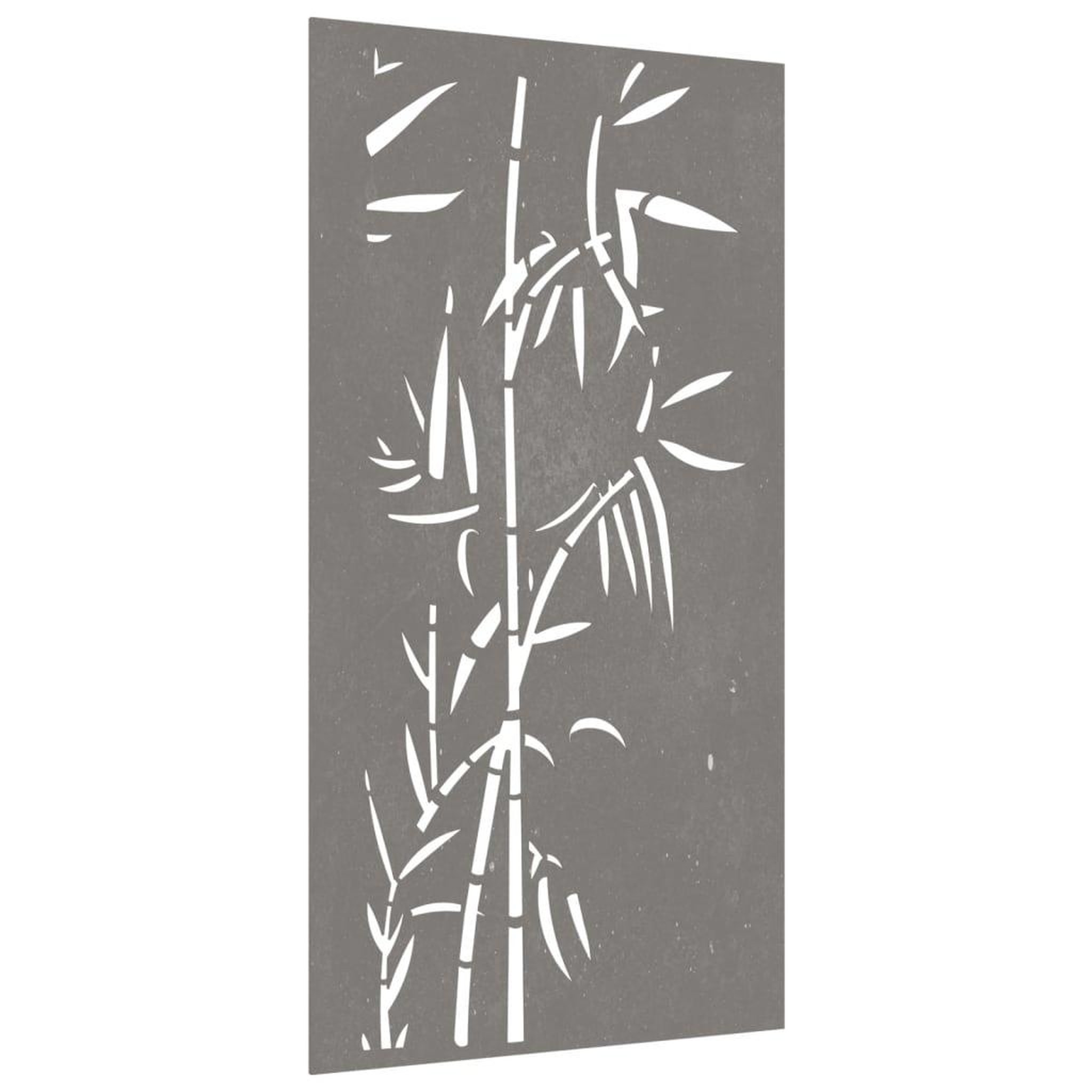 Voir la diapositive 3 : VIDAXL Decoration murale jardin 105x55 cm acier corten design bambou