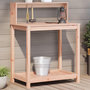 Voir la diapositive 1 : VIDAXL Table de rempotage avec etageres bois massif de douglas
