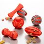 Voir la diapositive 5 : Paris Prix Jouet pour Chien Distributeur  Ovale  10cm Rouge