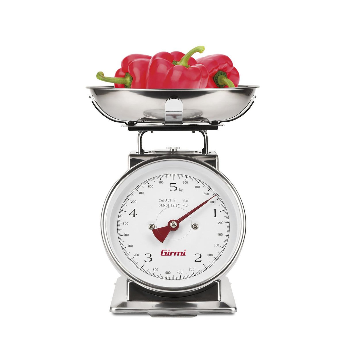GIRMI Girmi PS90 Acier inoxydable Comptoir Rectangle Balances de cuisine mécaniques