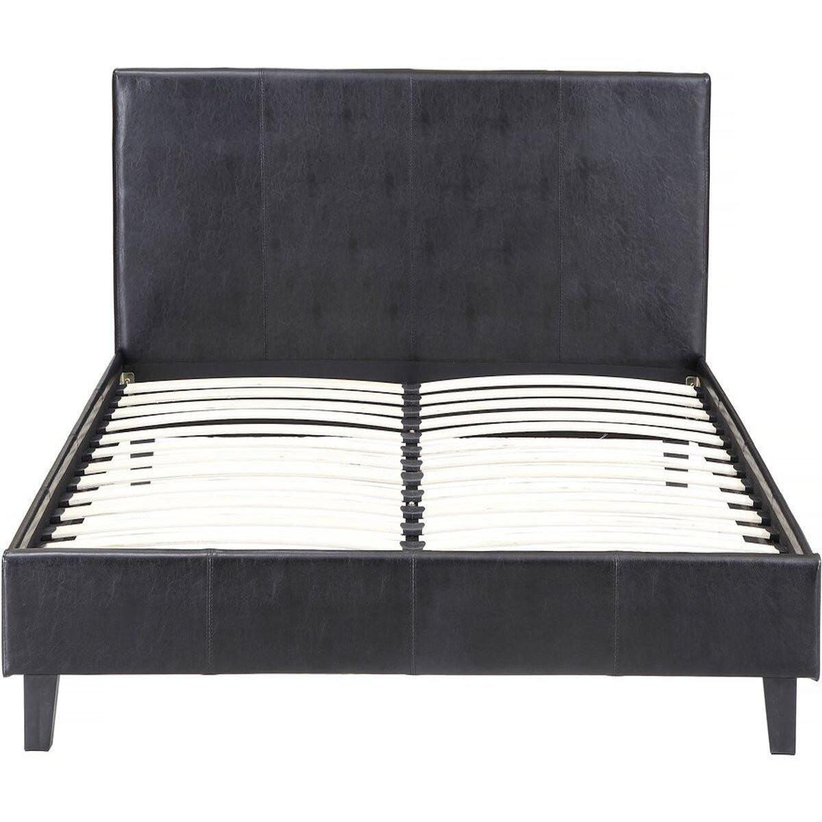 Habitat et Jardin Lit  Lina  - 140 x 190 cm - Noir