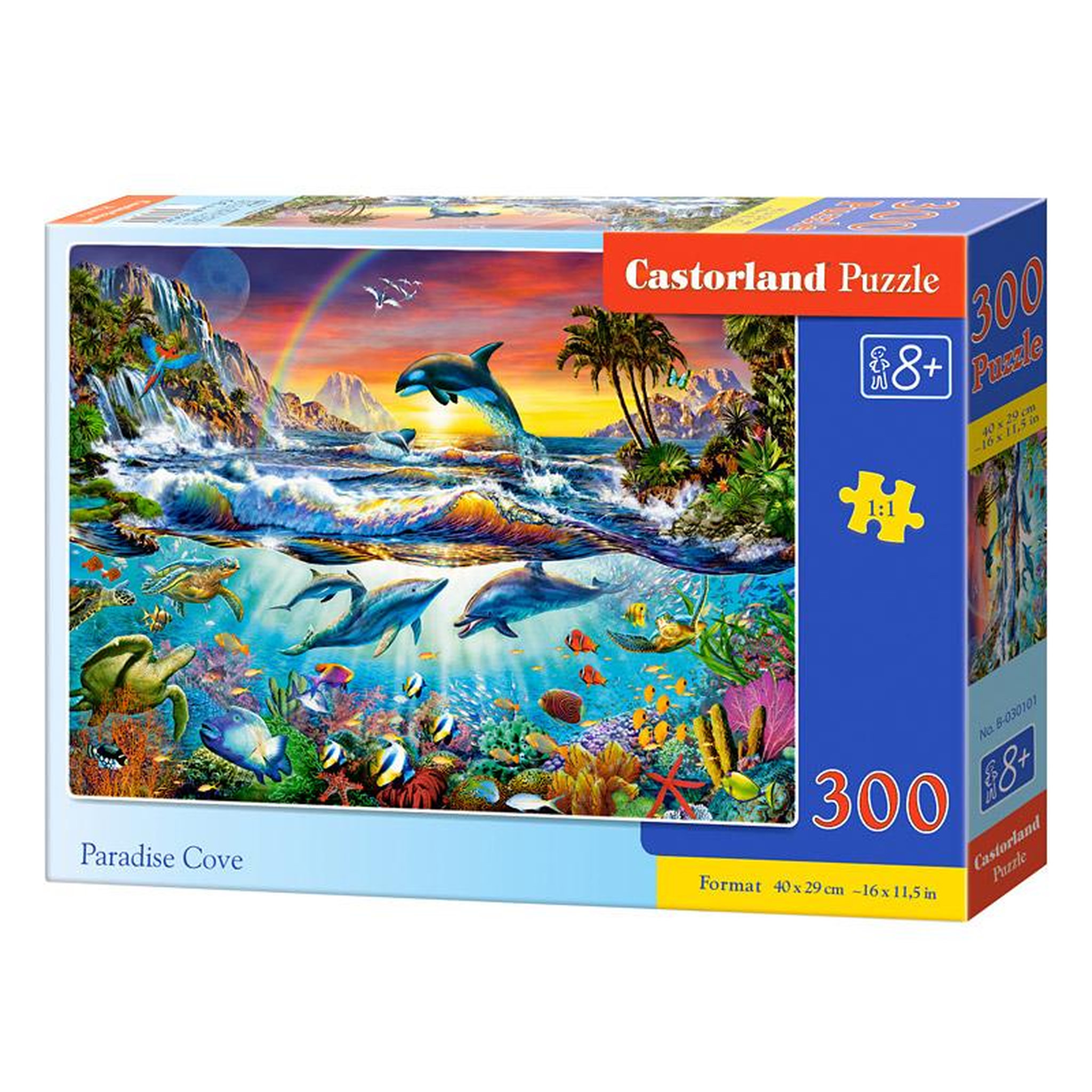 Voir la diapositive 2 : Castorland Puzzle 300 pièces : Crique paradisiaque