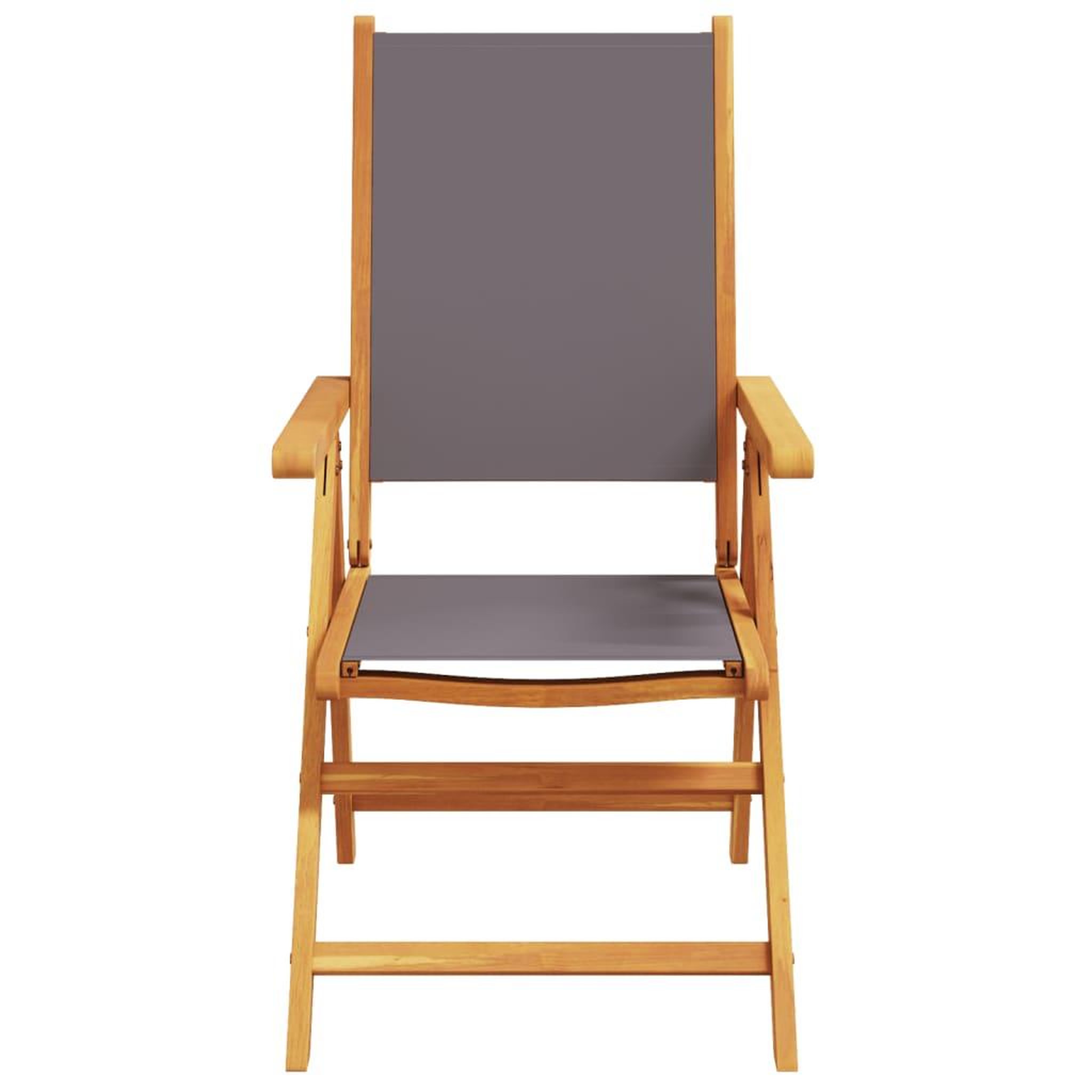 Voir la diapositive 4 : VIDAXL Chaises inclinables de jardin lot de 6 tissu et bois massif