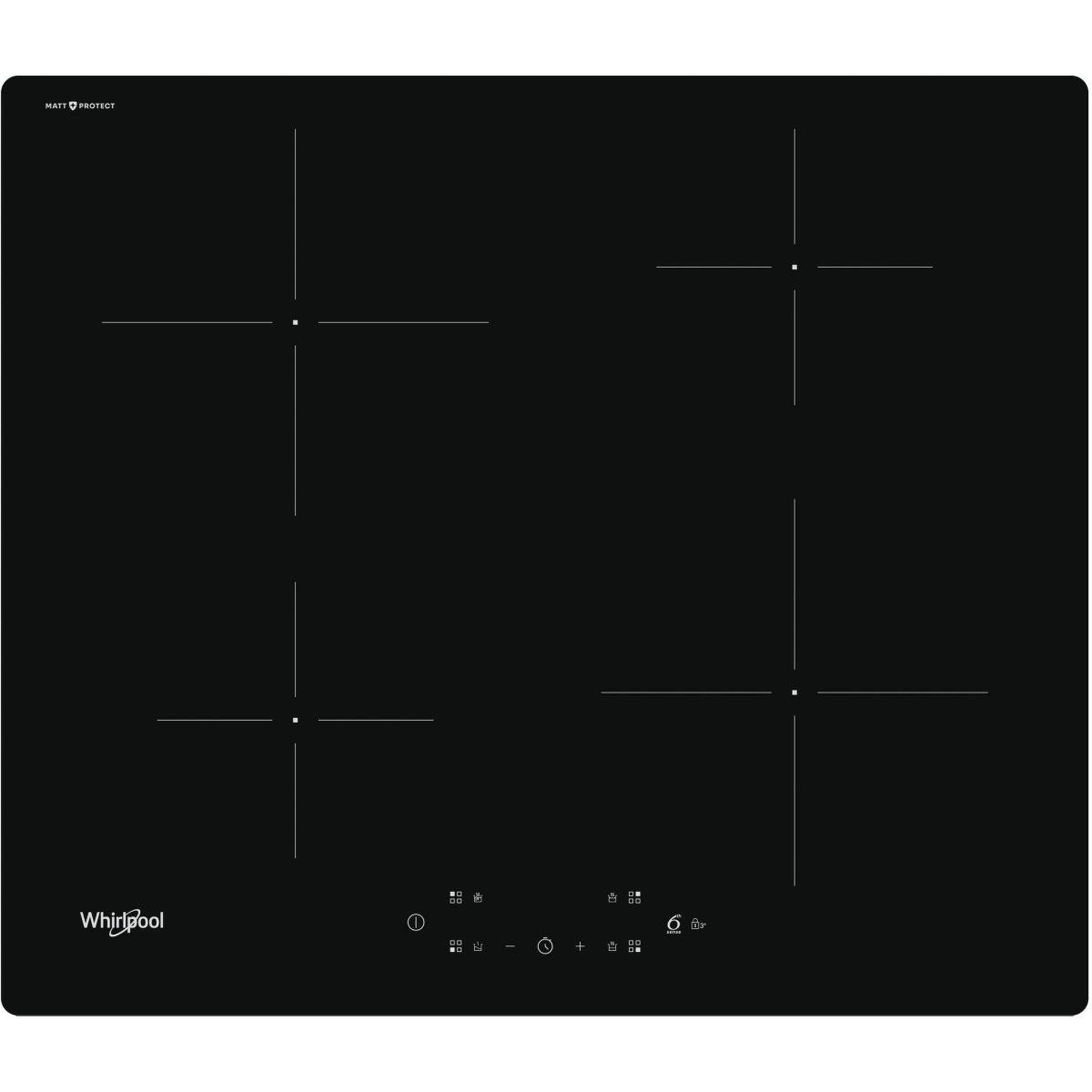 Whirlpool Plaque induction WSQ5560NEBM  Matt Protect