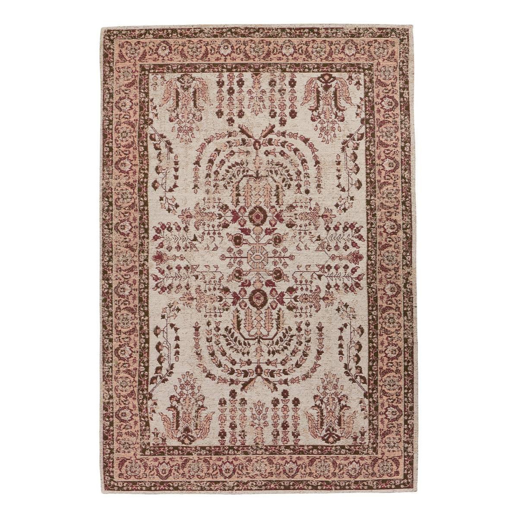 ATMOSPHERA Tapis Déco Fleuri  Mona  120x170cm Rose Clair