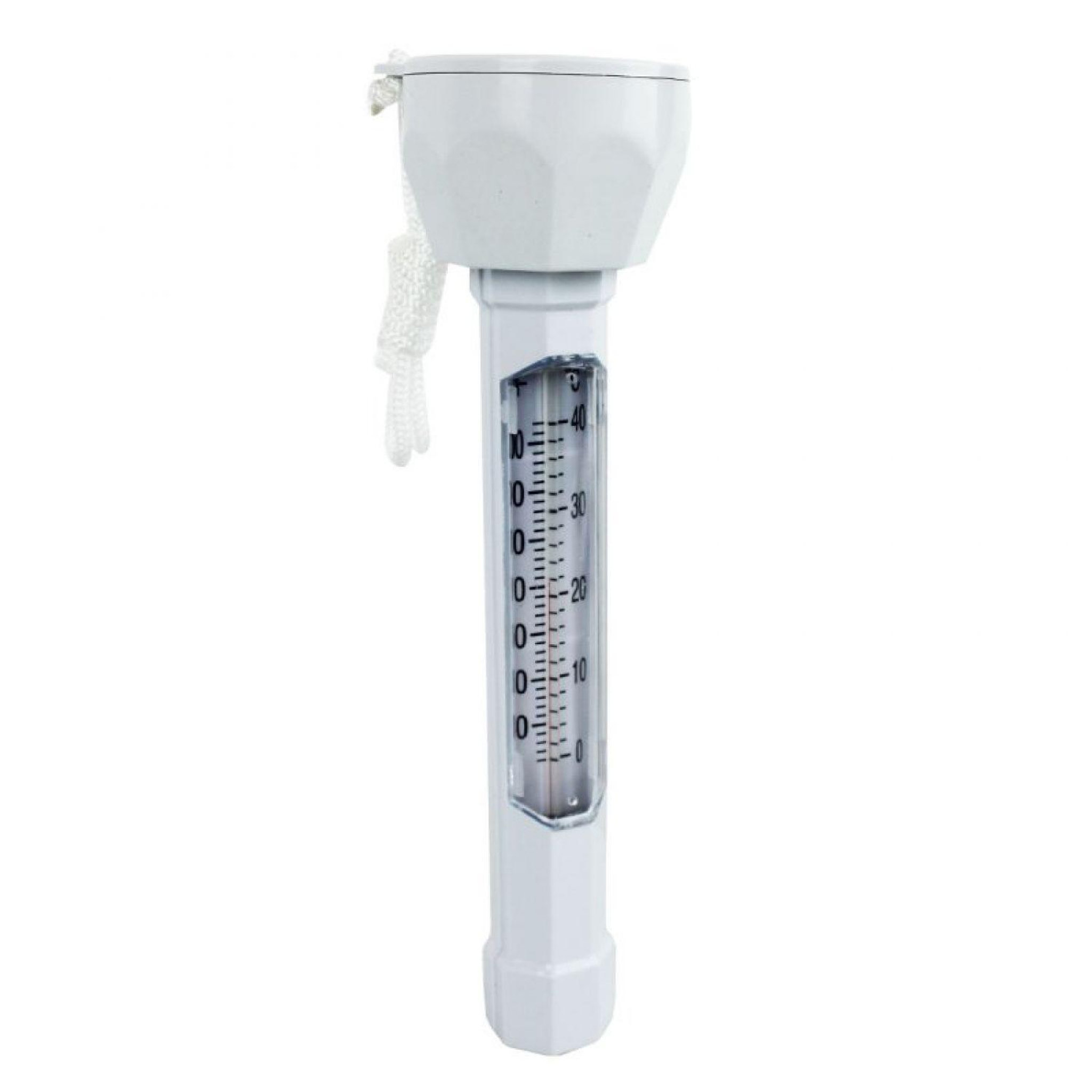 LINXOR Thermomètre flottant blanc pour piscine avec cordon