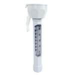 LINXOR Thermomètre flottant blanc pour piscine avec cordon