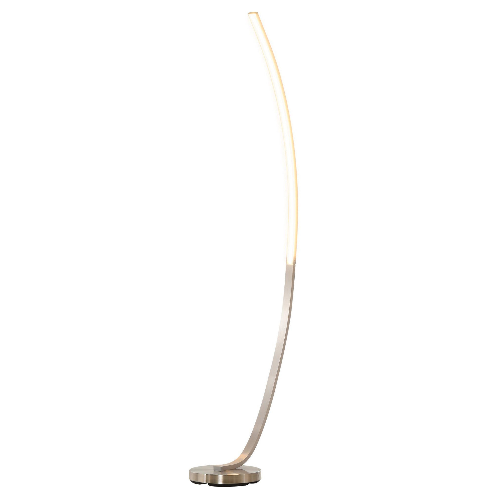 Voir la diapositive 1 : HOMCOM HOMCOM Lampadaire design LED argent dim. 50L x 23l x H149 cm