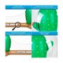 Voir la diapositive 3 : AIRMYFUN Filet de volley Gonflable et Flottant + Ballon Gonflable pour Piscine & Plage - Pack Sport Cactus